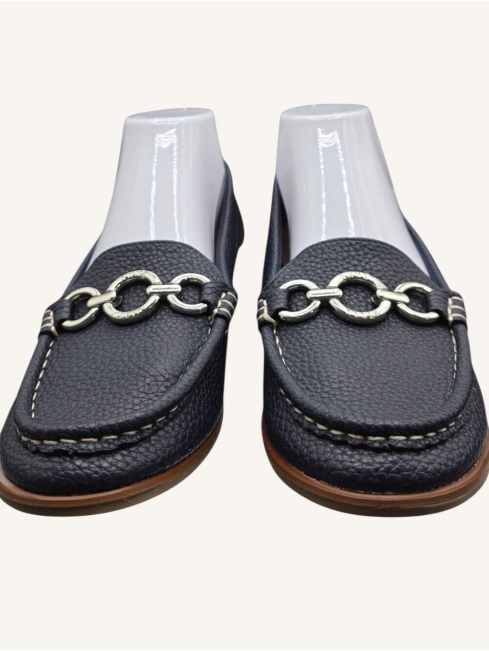 Anne Klein iFlex Navy Bit Driver Loafers Shoes Size 9M NWOB